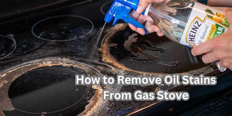 how to remove stain from gas stove